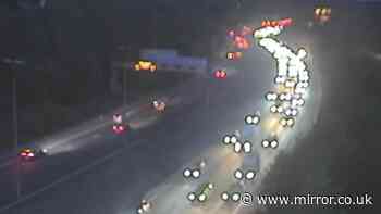 M60 'police incident' leaves road closed in both directions sparking traffic chaos