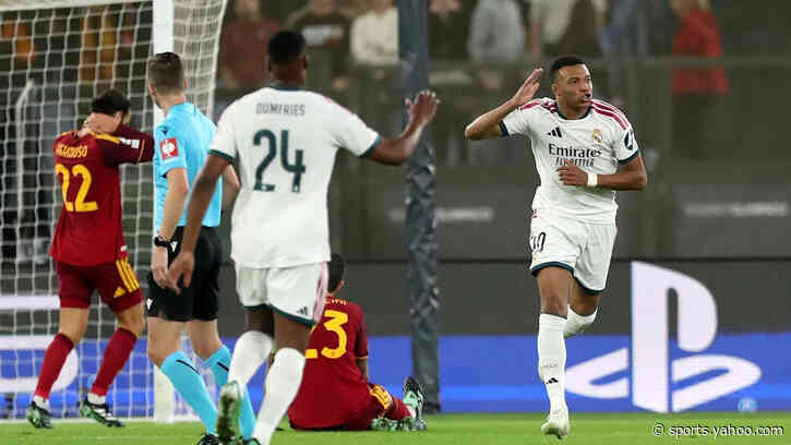 Kylian Mbappe unlocks three Champions League achievements after Roma 3-4 Real Madrid thriller