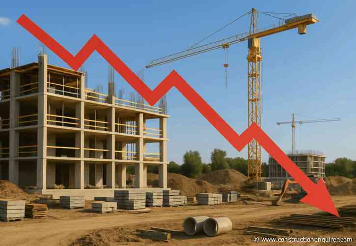 Construction output slides for fourth month running