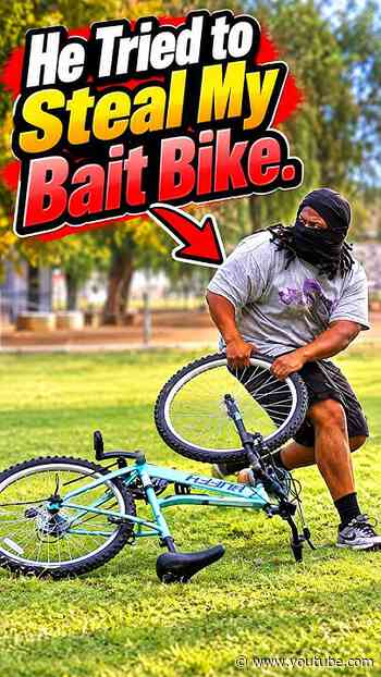 He failed to steal my Bait Bike 😂 #Pranks #Funny #Fails #Viral