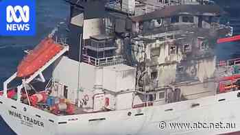 Sailors missing as two ships set ablaze in Romanian Black Sea