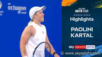 Kartal dominates Paolini to advance in Wuhan