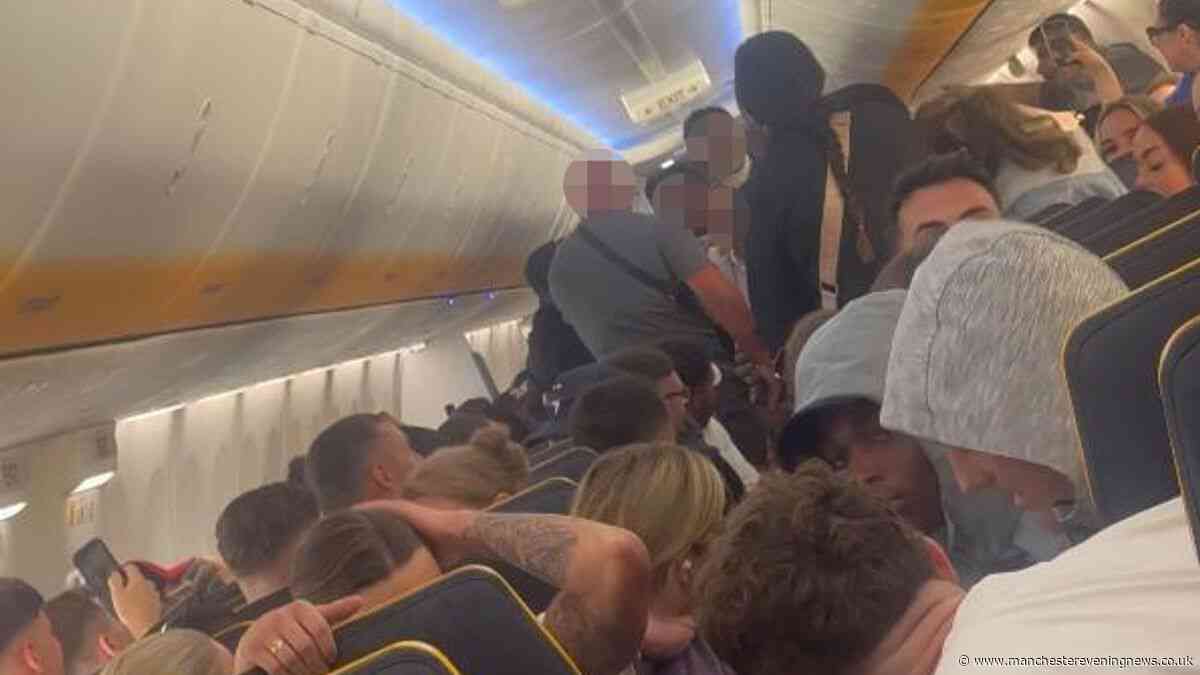 Ryanair flight to Ibiza descends into chaos as fight kicks off between passengers