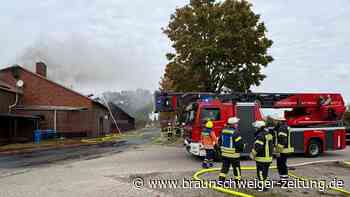 Polizei: Alter Maurerbetrieb im Nordkreis Gifhorn steht in Flammen