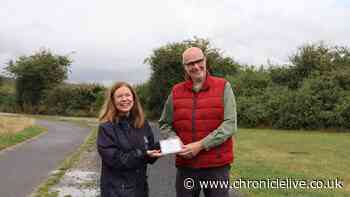 Nigel went for a rainy dog walk in Northumberland - and it led to something he never expected