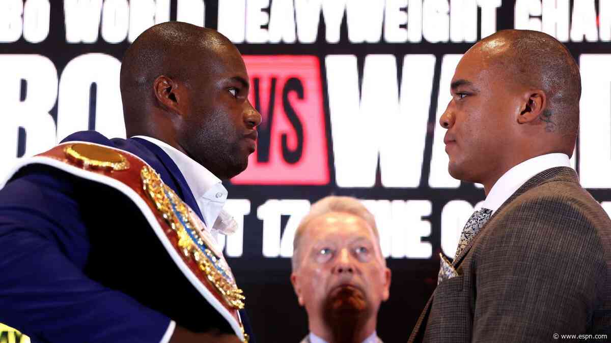 Dubois vs. Wardley 2: What the stats tell us about the fight