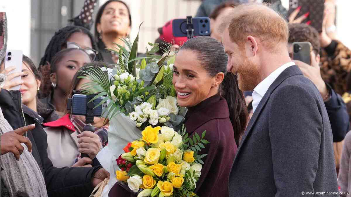 Meghan Markle and Prince Harry meet Nottingham crowds in first joint UK appearance