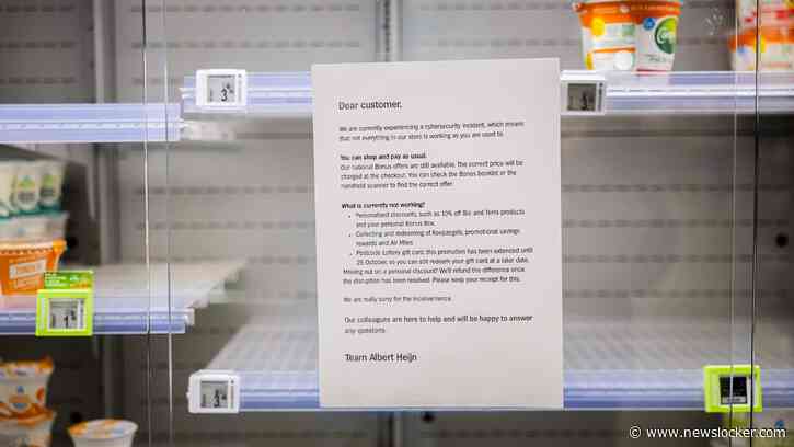 Albert Heijn hervat leveringen na cyberincident: lege schappen vullen zich weer, maar website en app nog onbereikbaar
