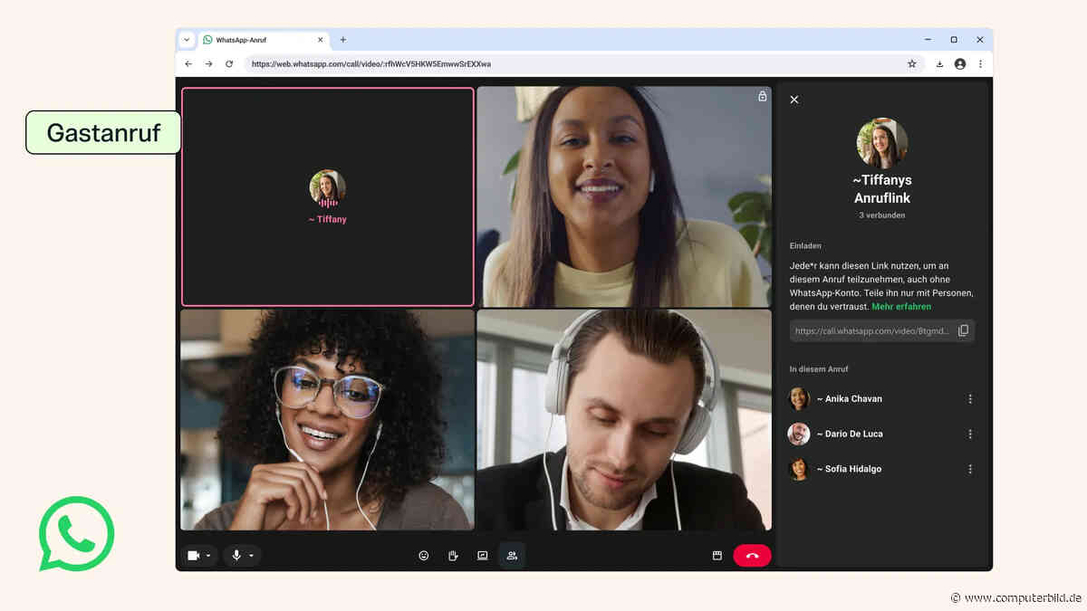 WhatsApp-Calls jetzt auch ohne App oder eigenen Account