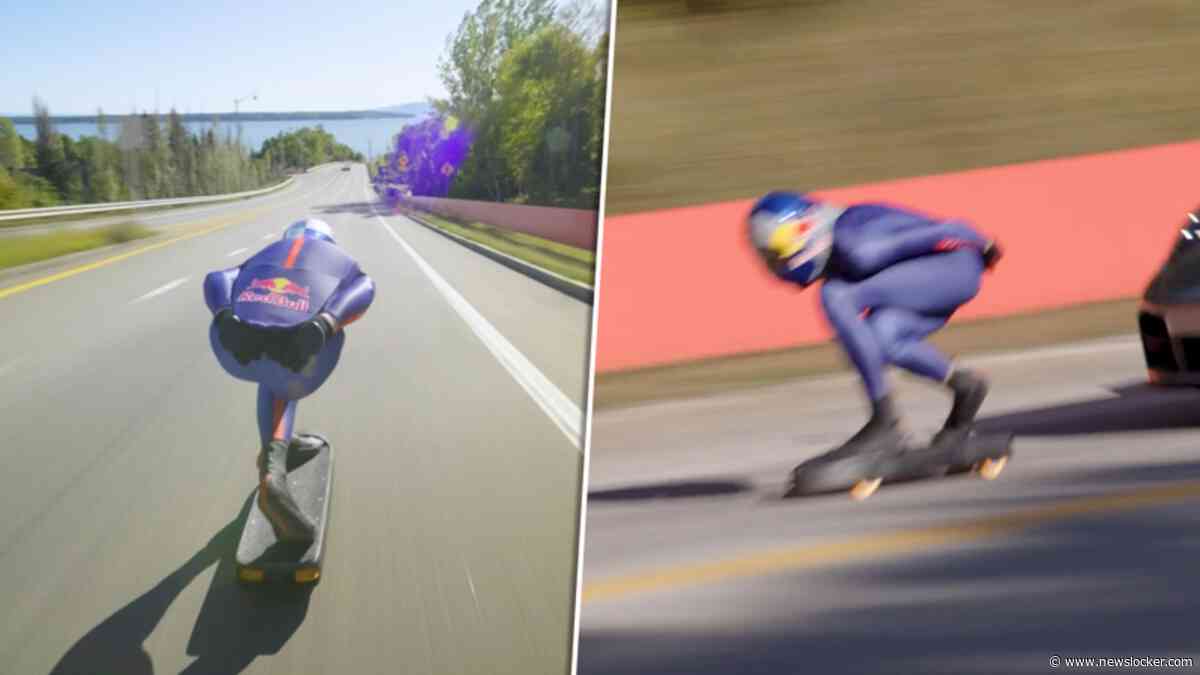 Spanjaard vestigt wereldrecord als snelste skateboarder ter wereld