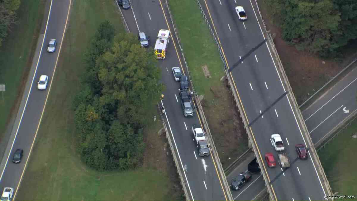 Sky 5: At least 7 vehicles involved in I-85 chain reaction crash near Durham