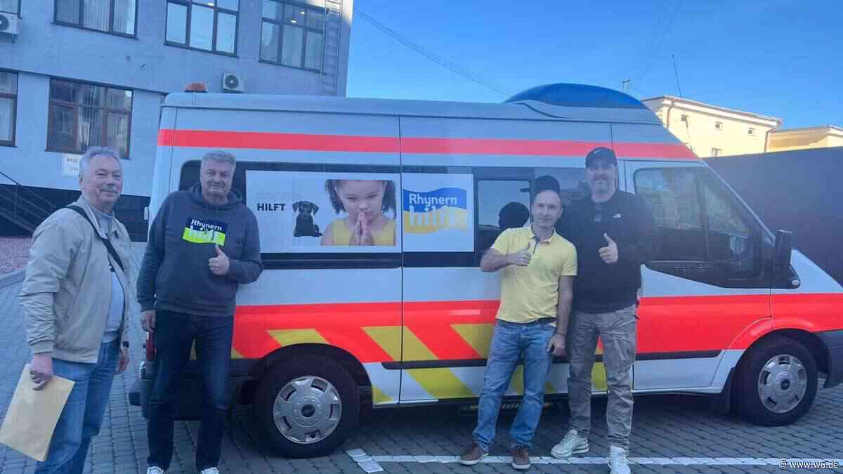 Für 9.000 Euro gekauft: Rettungswagen aus Rhynern kommt direkt an die Front