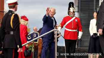 Protests and high security as King Charles and Queen Camilla visit Cardiff
