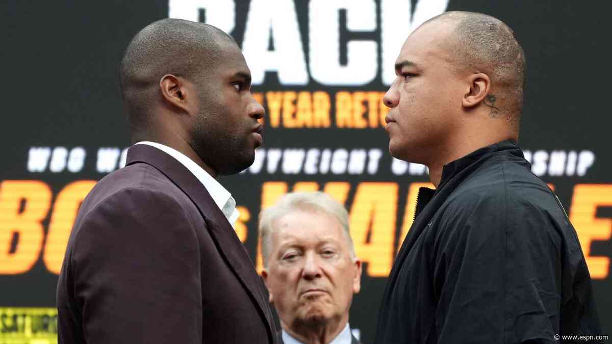 Wardley makes Dubois foul claim, wants strong ref