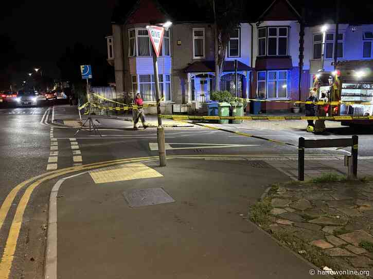 Firefighters cordon off Wealdstone road after smoke reported from manhole