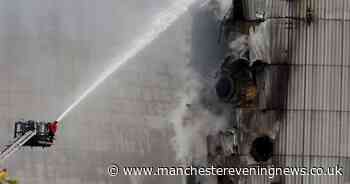Fiddler's Ferry fire pictures show smoke billowing from power station