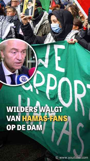 Wilders walgt van Hamas-fans