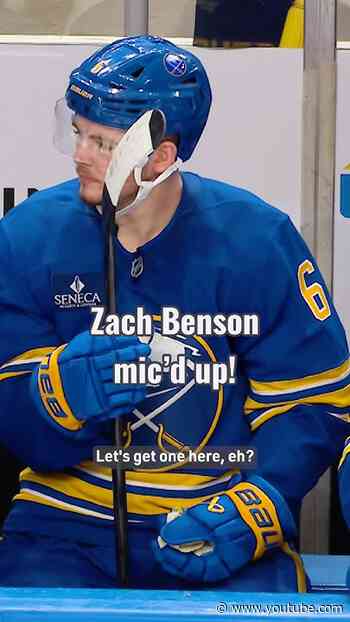 Benny getting it done on the mic! 🎙️ #nhl #hockey #micdup