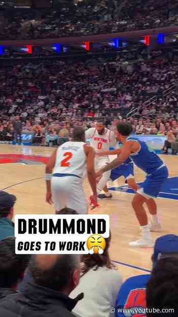 drummond shakin and bakin #nyknicks #nba #preseason #basketball #highlight