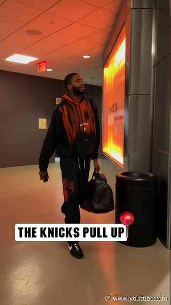 back at it #nyknicks #nba #pregame #arrivals #basketball