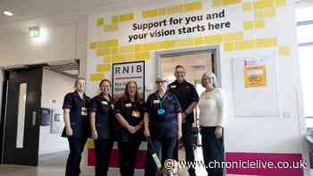 Staff with sight conditions hired to provide support and advice to patients at Sunderland Specialist Eye Hospital