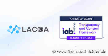 EQS-News: Lacuna tritt dem Transparency & Consent Framework von IAB Europe als registrierter Anbieter bei