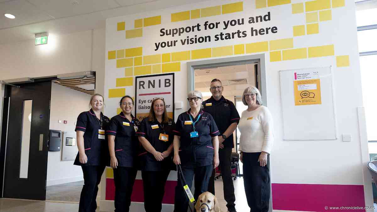 Staff with sight conditions hired to provide support and advice to patients at Sunderland Specialist Eye Hospital