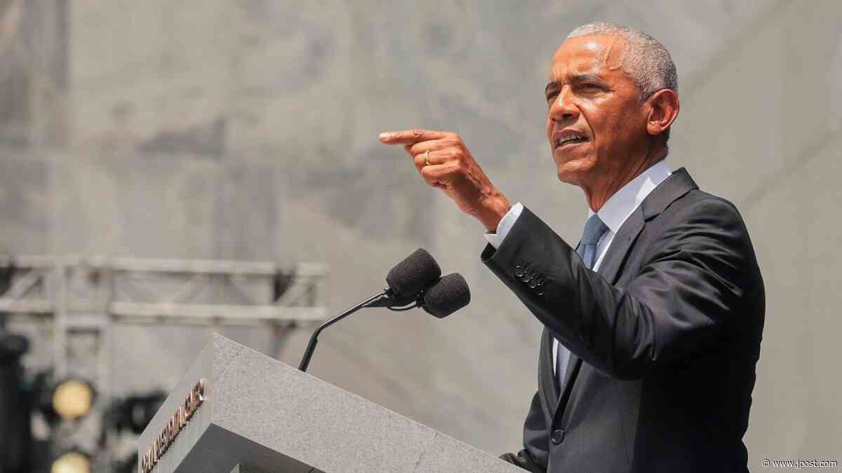 Israel 'took the land' from Palestinians, has 'ceded moral ground,' Obama tells Belfast crowd