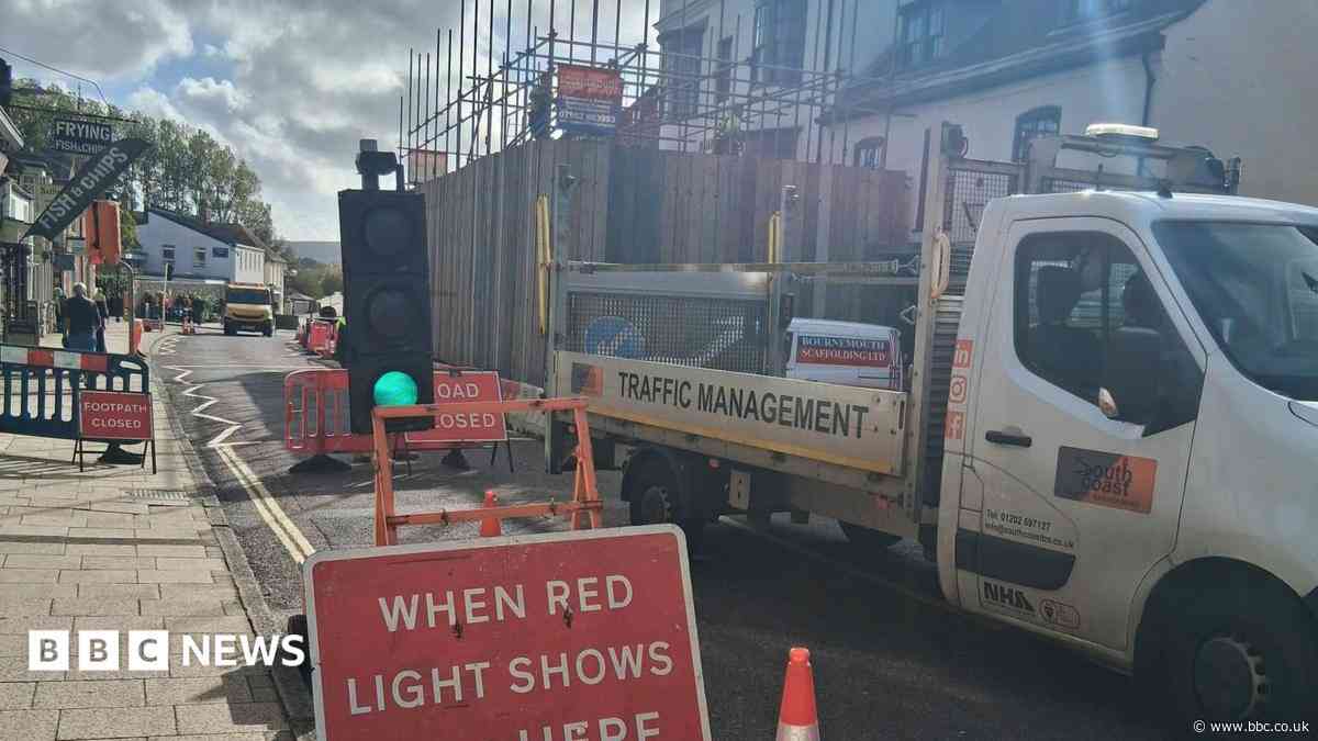 Road partially reopens after hotel ceiling collapse