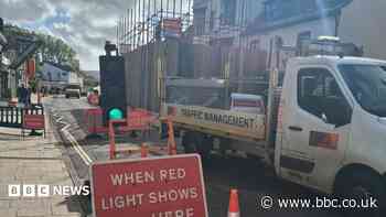 Road partially reopens after hotel ceiling collapse