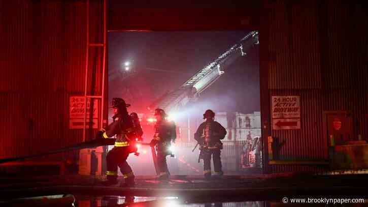 East Flatbush scrapyard goes up in flames