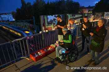 Teelichter-Protest gegen umstrittene Chemnitzer Brücken-Pläne
