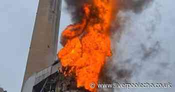 10 photos as huge fire breaks out at Fiddlers Ferry power station
