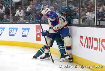 Injury bites Edmonton Oilers again, centres limps during practice, star winger still out