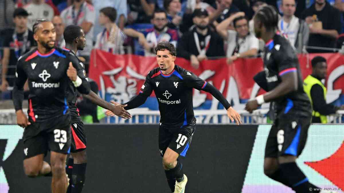 Lyon vs. Crystal Palace LIVE: Europa League updates as Palace pull goal back after break