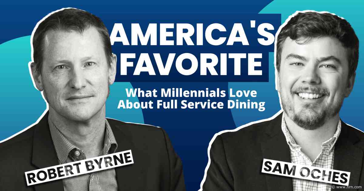 These full-service restaurant chains are millennials’ favorites, according to data