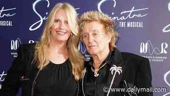 Sir Rod Stewart, 81, and wife Penny Lancaster, 55, enjoy Sinatra The Musical gala night after he announced his retirement from the stage