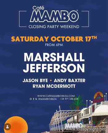 Cafè Mambo hosts Marshall Jefferson & many more: free event!