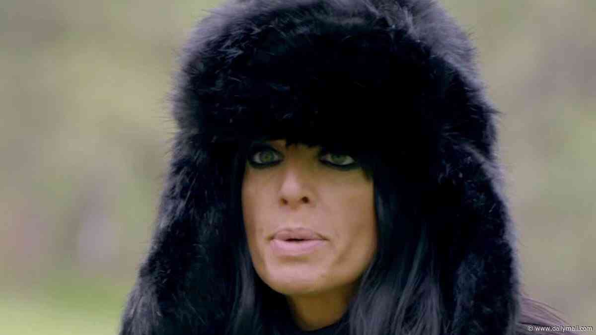 Celebrity Traitors fans are left in hysterics over Claudia Winkleman's bizarre 'Chewbacca' outfit as she sports a huge faux fur coat and hat for 'death parade' mission