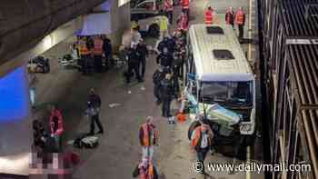 Nineteen hurt after train and bus crash at the Channel Tunnel entrance