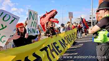 Protesters greet King Charles at official opening of Senedd with chants of 'Not My King'