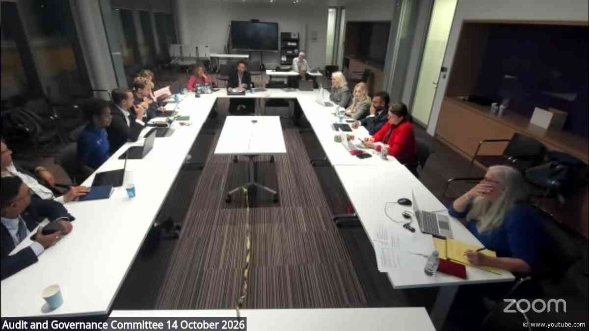 Meeting of Audit and Governance Committee 6.30pm 14 October 2026