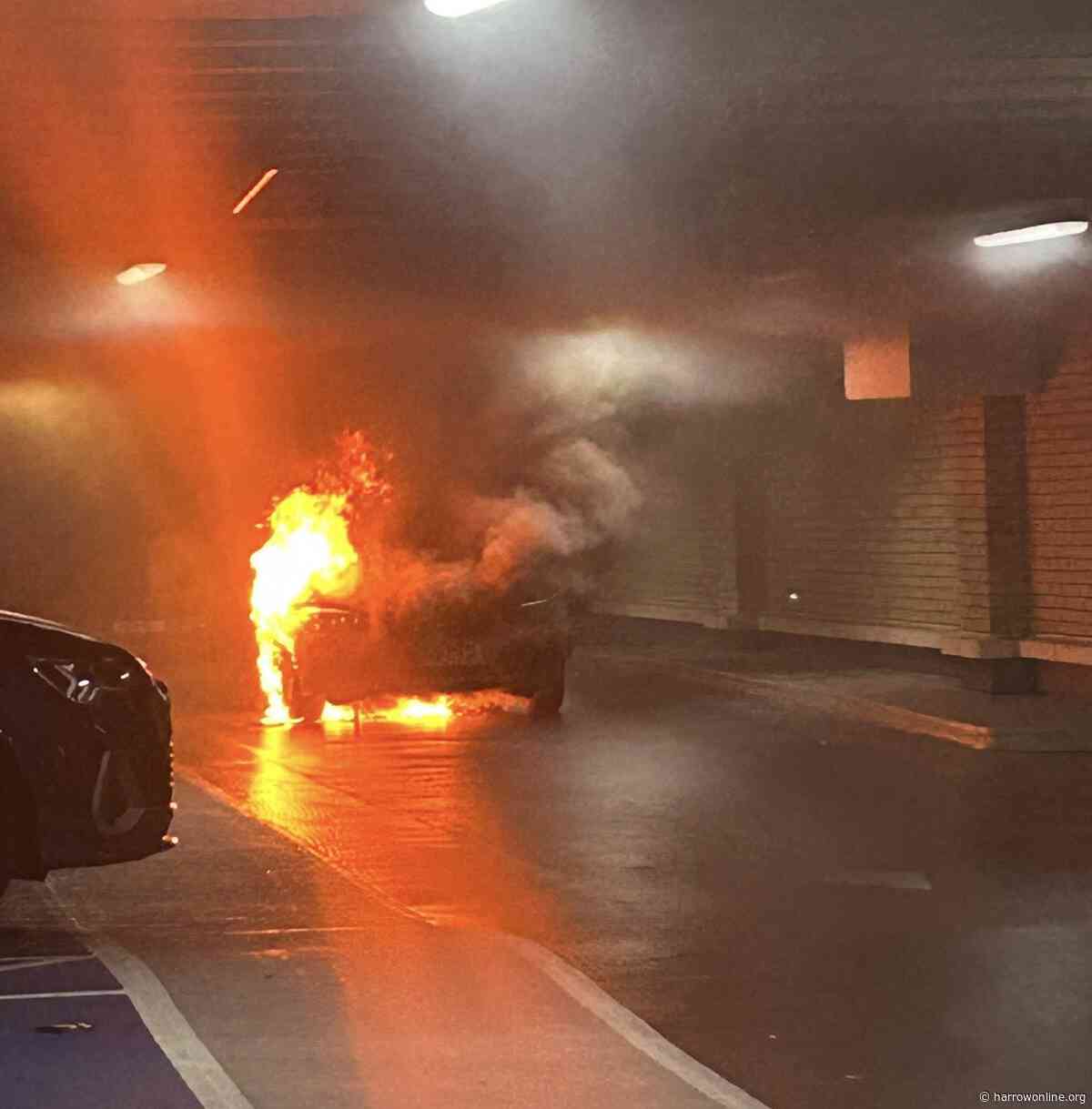 St George’s Shopping Centre in Harrow evacuated after car catches fire