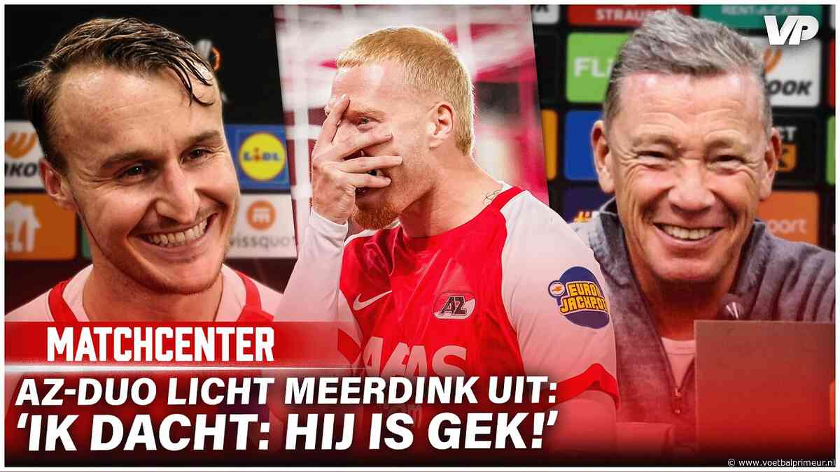 AZ-duo licht matchwinner Meerdink uit: 'Dat is typisch hem'