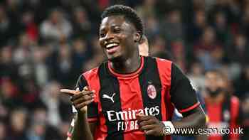 Milan's Cissè becomes Italy's youngest European hat-trick scorer