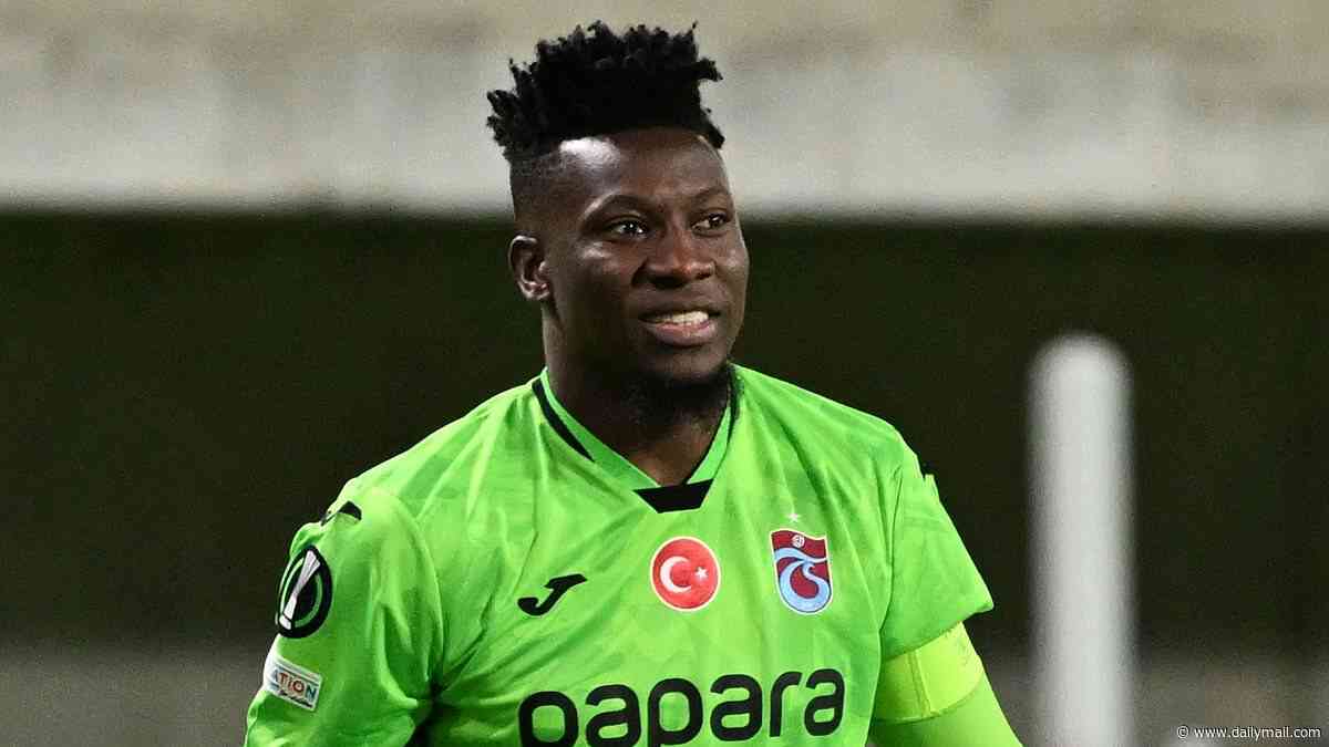 Man United outcast Andre Onana concedes directly from a corner - after Mo Salah stunner had put their Trabzonspor side in control of Conference League clash