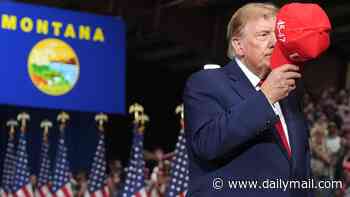 Raspy Trump jokes he'll send a lookalike robot on campaign trail as his voice strains under punishing midterm blitz