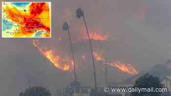 Blackout warnings as furious 'devil winds' up to 80mph target millions in California
