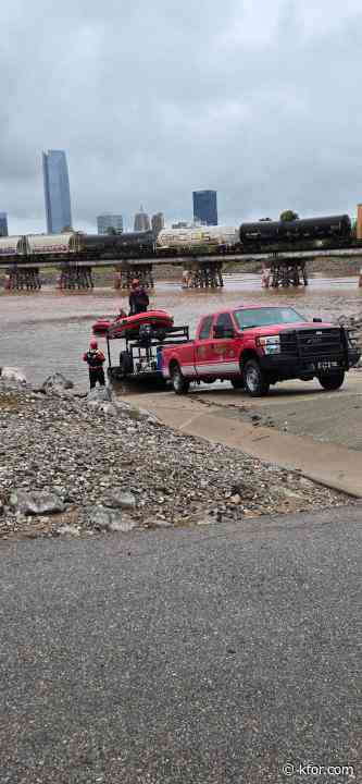Oklahoma City fire crews resume search for reported missing person following heavy rain conditions