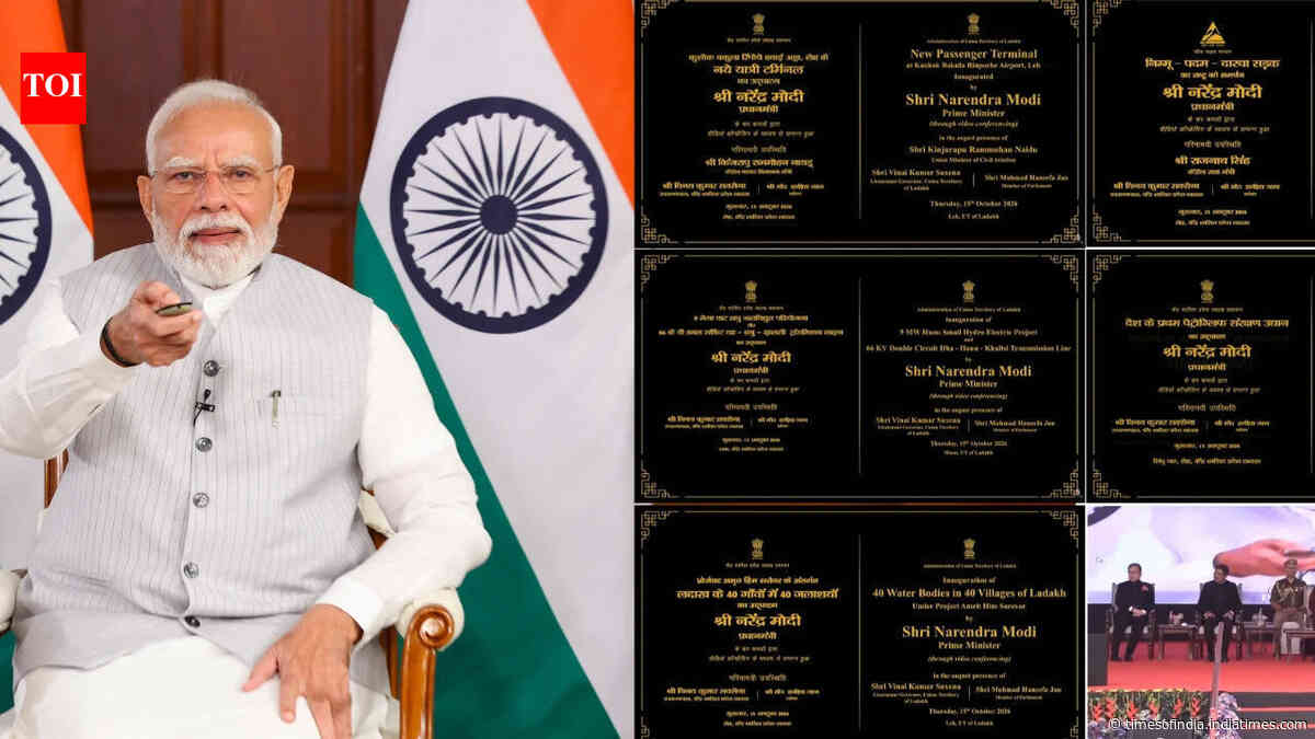 PM Modi launches Ladakh projects worth Rs 3,350 crore